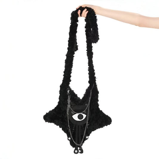 不気味な瞳バッグ