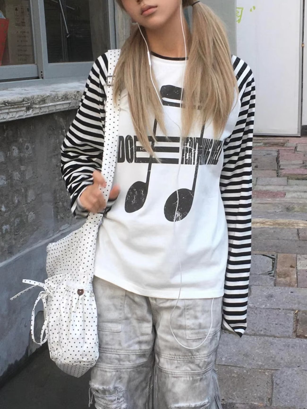 damska bluzka w paski