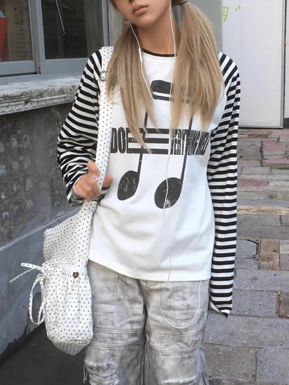 damska bluzka w paski