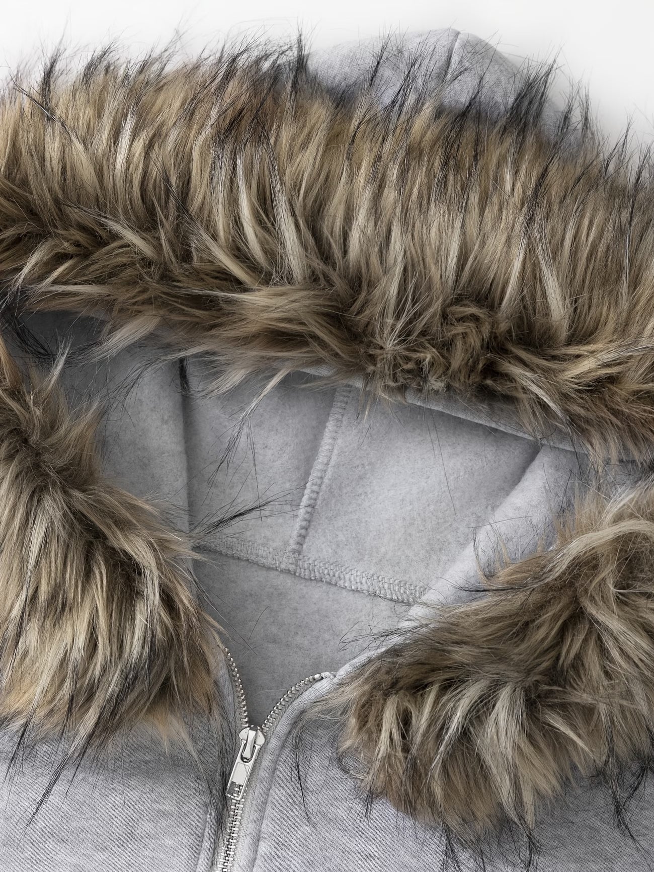 bluza z furzystym kapturem