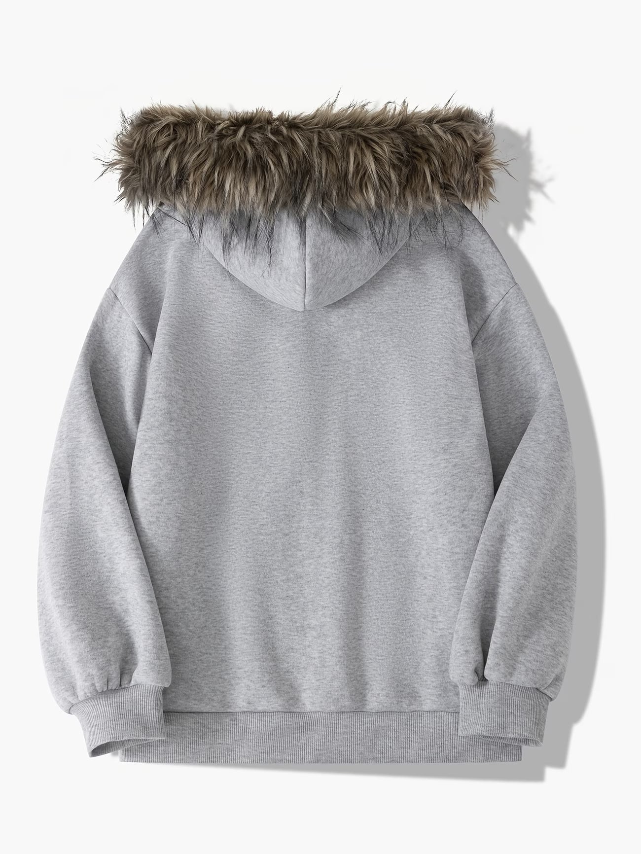 bluza z furzystym kapturem