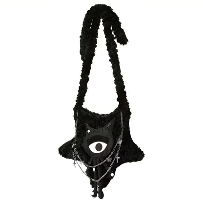 不気味な瞳バッグ