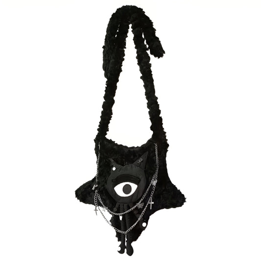 不気味な瞳バッグ